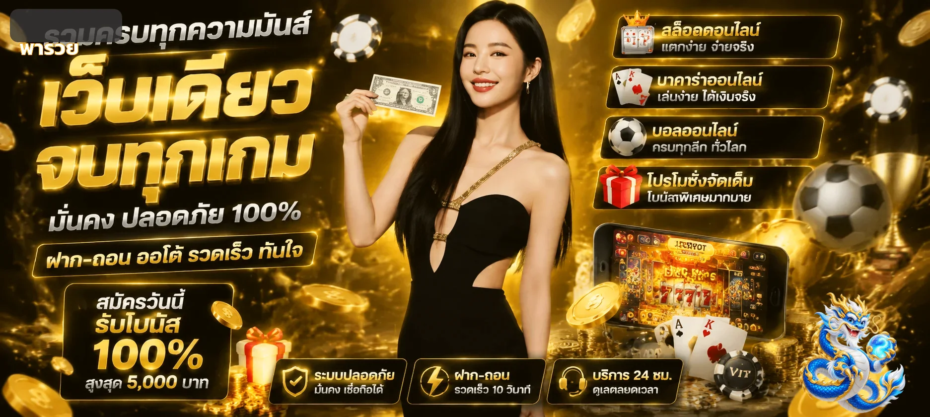 พารวย (Pharuey) | หวยออนไลน์ สล็อต และบริการสมาชิก